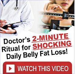 Picture representing a doctor in a robe a scale and a woman weighing herself and the one simple method to remove pounds of belly fat in a natural way to get a lean belly flat abdomen stomach tummy with no exercise no supplements no restriction diet no tasteless food showing how to lose melt belly fat quickly