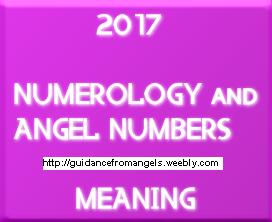 Picture representing pink background button with white written text 2017 numerology and angel numbers predictions and guidance from angels